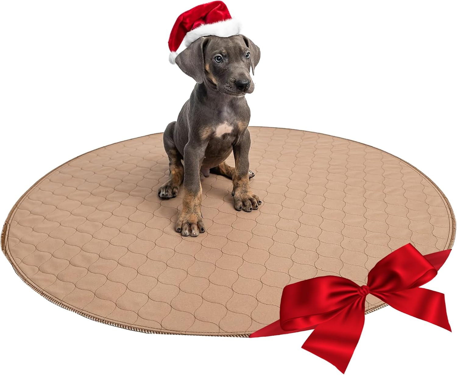 Washable Pee Pads for Dogs - Waterproof and Reusable Training Floor Pads, Whelping Dog Pee Pads, Absorbent Dog Training Bed, Puppy Training Pads Supplies, Absorbent Pet Pen Floor Pad, 48-In